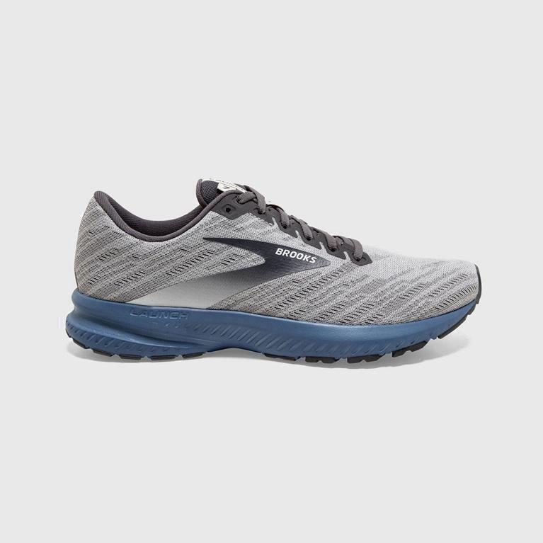 Brooks Launch 7 Mens Road Running Shoes - Grey - Philippines (918643YQH)